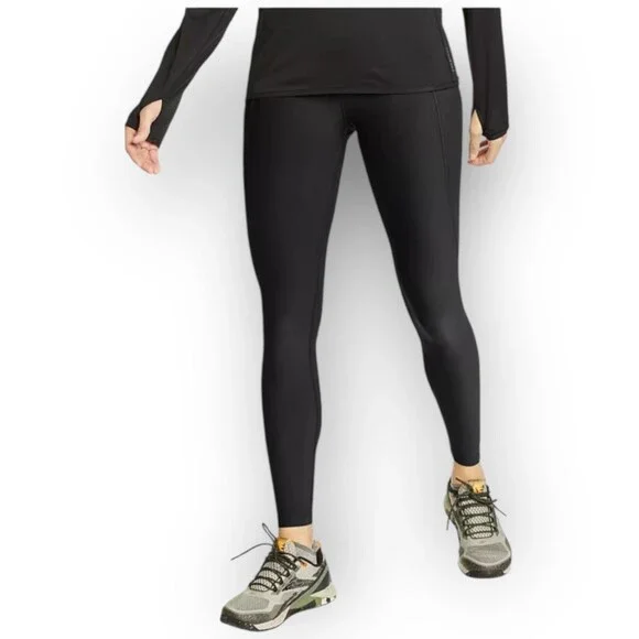 NWT Eddie Bauer Trail Tight Leggings – Size Large – Heather Loren (Olive Green) - Picture 4 of 7